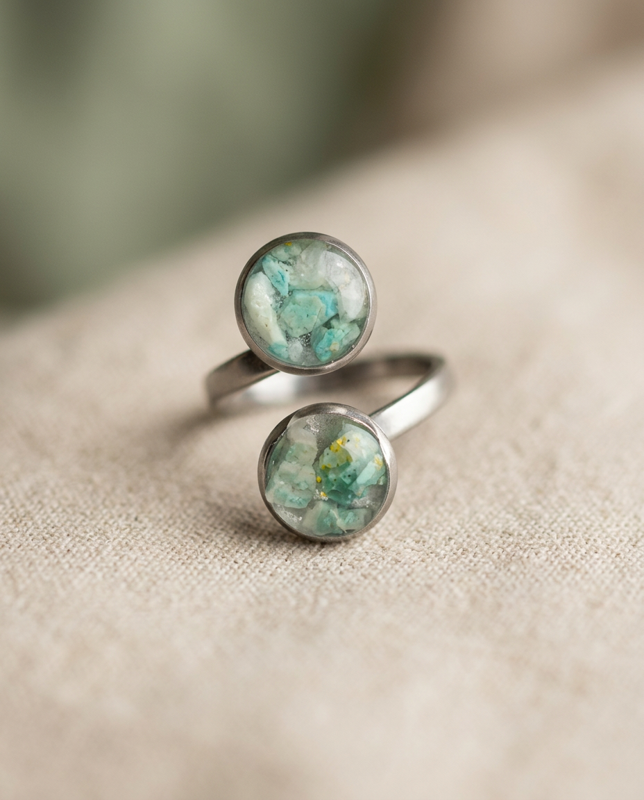 Twin Amazonite Ring